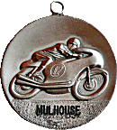Mulhouse motorcycle rally badge from Jean-Francois Helias