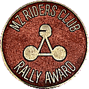 MZ Award motorcycle rally badge from Jean-Francois Helias