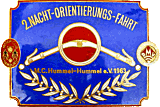 Nacht-Orientierungsfahrt motorcycle rally badge from Jean-Francois Helias