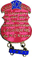 Lagardere motorcycle rally badge from Jean-Francois Helias