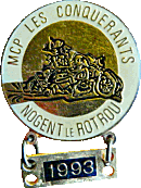 Nogent le Rotrou motorcycle rally badge from Jean-Francois Helias