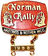 Norman motorcycle rally badge from Jean-Francois Helias