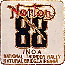 Norton INOA Natural motorcycle rally badge from Jean-Francois Helias