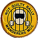 Not Guilty motorcycle rally badge from Jean-Francois Helias