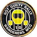 Not Guilty motorcycle rally badge from Jean-Francois Helias