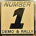 Number 1 motorcycle rally badge from Jean-Francois Helias