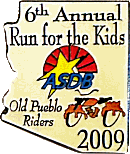 Old Pueblo Riders motorcycle run badge from Jean-Francois Helias
