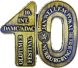 Oldtimer Festival Nurburgring motorcycle rally badge from Jean-Francois Helias