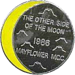 Other Side Of The Moon motorcycle rally badge from Ted Trett