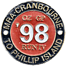 Oz GP motorcycle run badge from Jean-Francois Helias