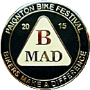 Paignton Bike Festival motorcycle show badge from Jean-Francois Helias