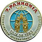 Pannonia motorcycle rally badge from Jean-Francois Helias