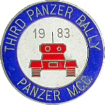 Panzer motorcycle rally badge from Mike Hull