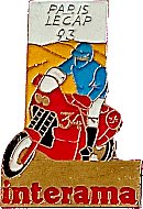 Paris-Cape Town motorcycle run badge from Jean-Francois Helias