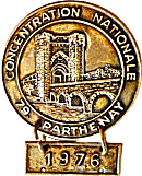 Parthenay motorcycle rally badge from Jean-Francois Helias