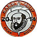 Peak Riders motorcycle rally badge from Jean-Francois Helias