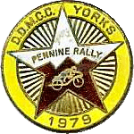 Pennine motorcycle rally badge from Ted Trett