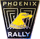 Phoenix motorcycle rally badge from Ted Trett