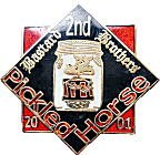 Pickled Horse motorcycle rally badge from Jean-Francois Helias