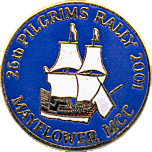 Pilgrims motorcycle rally badge from Dave Cooper
