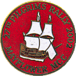 Pilgrims motorcycle rally badge from Dave Cooper