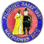 Pilgrims motorcycle rally badge from Terry Reynolds