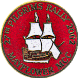 Pilgrims motorcycle rally badge from Terry Reynolds