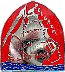 Pilgrims motorcycle rally badge from Graham Mills