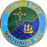 Pilgrims motorcycle rally badge from Ted Trett