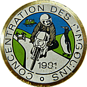 Pingouins motorcycle rally badge from Jean-Francois Helias