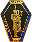Pipers motorcycle rally badge from Jean-Francois Helias
