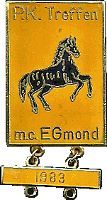 PK motorcycle rally badge from Hans Veenendaal