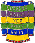Point Yer Percy motorcycle rally badge from Phil Drackley