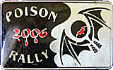 Poison motorcycle rally badge from Jean-Francois Helias