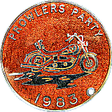Prowlers Party motorcycle rally badge from Jean-Francois Helias
