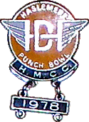 Punch Bowl motorcycle rally badge from Dave Ranger