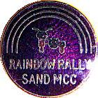Rainbow   motorcycle rally badge from Heather MacGregor