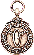 Raleigh MCC motorcycle club badge from Jean-Francois Helias