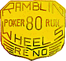 Ramblin Wheels Poker motorcycle run badge from Jean-Francois Helias