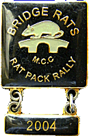 Rat Pack motorcycle rally badge from Jean-Francois Helias