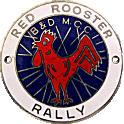 Red Rooster motorcycle rally badge