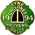 Reivers motorcycle rally badge from Jean-Francois Helias