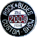 Rock & Blues motorcycle show badge from Jean-Francois Helias
