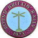 Round Britain motorcycle rally badge from Jean-Francois Helias