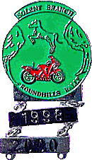 Roundhills motorcycle rally badge from Jean-Francois Helias