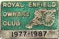 Royal Enfield motorcycle rally badge from Ted Trett
