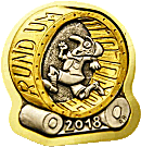 Rund Um Honolulu motorcycle rally badge from Jean-Francois Helias