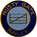 Rusty Gate motorcycle rally badge