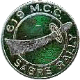 Sabre motorcycle rally badge from Ted Trett