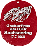 Sachsenring motorcycle race badge from Jean-Francois Helias